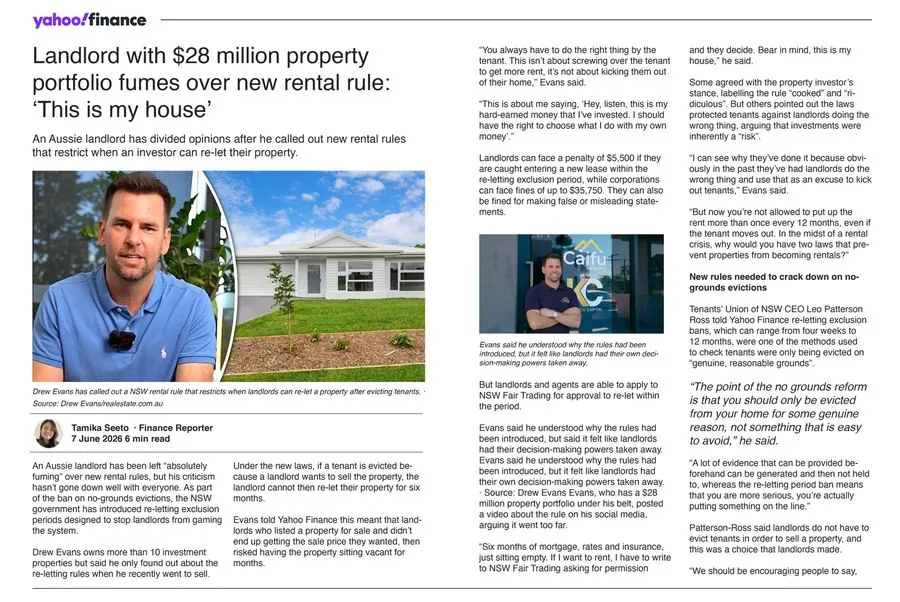 New Rental Rules Cause Chaos, pages 1-2